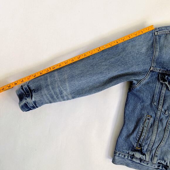 Levi's Jean Jacket Womens L Blue Denim Ladies Trucker Classic Button Cotton - Picture 9 of 10